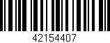 Código de barras (EAN, GTIN, SKU, ISBN): '42154407'