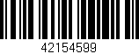 Código de barras (EAN, GTIN, SKU, ISBN): '42154599'