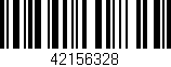 Código de barras (EAN, GTIN, SKU, ISBN): '42156328'