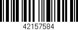 Código de barras (EAN, GTIN, SKU, ISBN): '42157584'