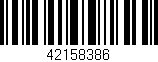 Código de barras (EAN, GTIN, SKU, ISBN): '42158386'