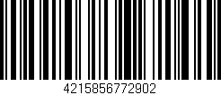 Código de barras (EAN, GTIN, SKU, ISBN): '4215856772902'