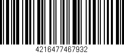 Código de barras (EAN, GTIN, SKU, ISBN): '4216477467932'