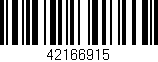 Código de barras (EAN, GTIN, SKU, ISBN): '42166915'