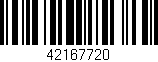 Código de barras (EAN, GTIN, SKU, ISBN): '42167720'