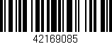 Código de barras (EAN, GTIN, SKU, ISBN): '42169085'