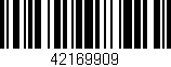 Código de barras (EAN, GTIN, SKU, ISBN): '42169909'