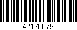 Código de barras (EAN, GTIN, SKU, ISBN): '42170079'