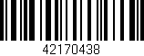 Código de barras (EAN, GTIN, SKU, ISBN): '42170438'