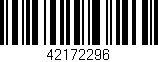 Código de barras (EAN, GTIN, SKU, ISBN): '42172296'