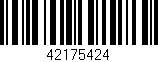 Código de barras (EAN, GTIN, SKU, ISBN): '42175424'