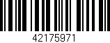 Código de barras (EAN, GTIN, SKU, ISBN): '42175971'