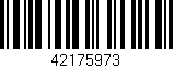 Código de barras (EAN, GTIN, SKU, ISBN): '42175973'