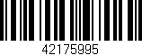 Código de barras (EAN, GTIN, SKU, ISBN): '42175995'