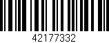 Código de barras (EAN, GTIN, SKU, ISBN): '42177332'