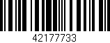 Código de barras (EAN, GTIN, SKU, ISBN): '42177733'