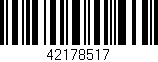 Código de barras (EAN, GTIN, SKU, ISBN): '42178517'