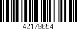 Código de barras (EAN, GTIN, SKU, ISBN): '42179654'