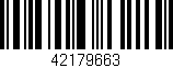 Código de barras (EAN, GTIN, SKU, ISBN): '42179663'