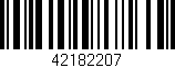 Código de barras (EAN, GTIN, SKU, ISBN): '42182207'
