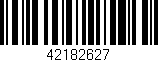 Código de barras (EAN, GTIN, SKU, ISBN): '42182627'
