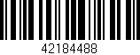 Código de barras (EAN, GTIN, SKU, ISBN): '42184488'