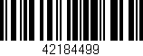 Código de barras (EAN, GTIN, SKU, ISBN): '42184499'