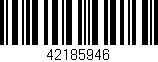Código de barras (EAN, GTIN, SKU, ISBN): '42185946'