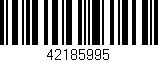 Código de barras (EAN, GTIN, SKU, ISBN): '42185995'