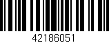 Código de barras (EAN, GTIN, SKU, ISBN): '42186051'