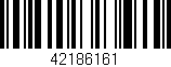 Código de barras (EAN, GTIN, SKU, ISBN): '42186161'