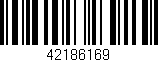 Código de barras (EAN, GTIN, SKU, ISBN): '42186169'