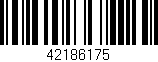 Código de barras (EAN, GTIN, SKU, ISBN): '42186175'