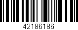 Código de barras (EAN, GTIN, SKU, ISBN): '42186186'