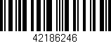 Código de barras (EAN, GTIN, SKU, ISBN): '42186246'