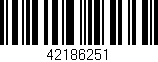 Código de barras (EAN, GTIN, SKU, ISBN): '42186251'