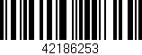 Código de barras (EAN, GTIN, SKU, ISBN): '42186253'