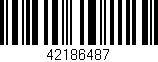 Código de barras (EAN, GTIN, SKU, ISBN): '42186487'