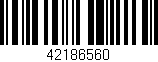 Código de barras (EAN, GTIN, SKU, ISBN): '42186560'