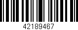 Código de barras (EAN, GTIN, SKU, ISBN): '42189467'