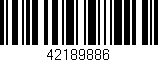 Código de barras (EAN, GTIN, SKU, ISBN): '42189886'