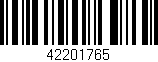 Código de barras (EAN, GTIN, SKU, ISBN): '42201765'
