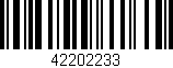 Código de barras (EAN, GTIN, SKU, ISBN): '42202233'