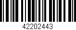 Código de barras (EAN, GTIN, SKU, ISBN): '42202443'