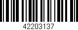 Código de barras (EAN, GTIN, SKU, ISBN): '42203137'