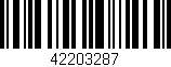Código de barras (EAN, GTIN, SKU, ISBN): '42203287'