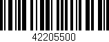 Código de barras (EAN, GTIN, SKU, ISBN): '42205500'