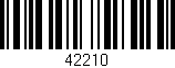 Código de barras (EAN, GTIN, SKU, ISBN): '42210'