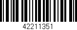 Código de barras (EAN, GTIN, SKU, ISBN): '42211351'