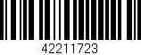 Código de barras (EAN, GTIN, SKU, ISBN): '42211723'